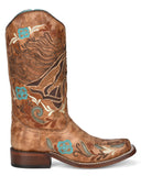 Women's Iridescent Horse Inlay Western Boots