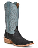Men's Exotic Embroidered Narrow Square Western Boots