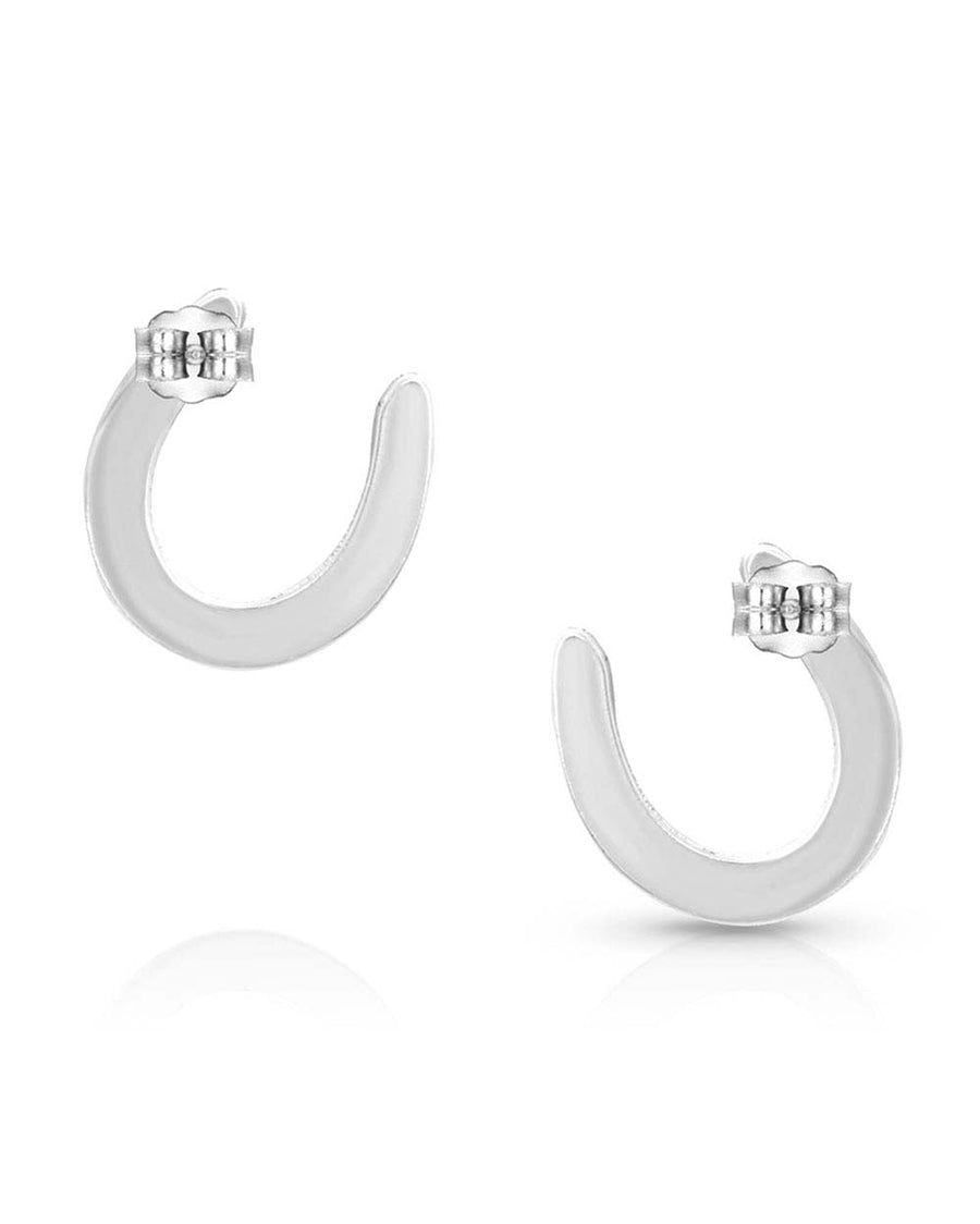 Women's Lucky Horseshoe Earrings