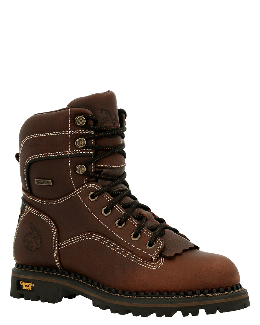 Women's AMP LT Logger Waterproof Low Heel Work Boots – Skip's