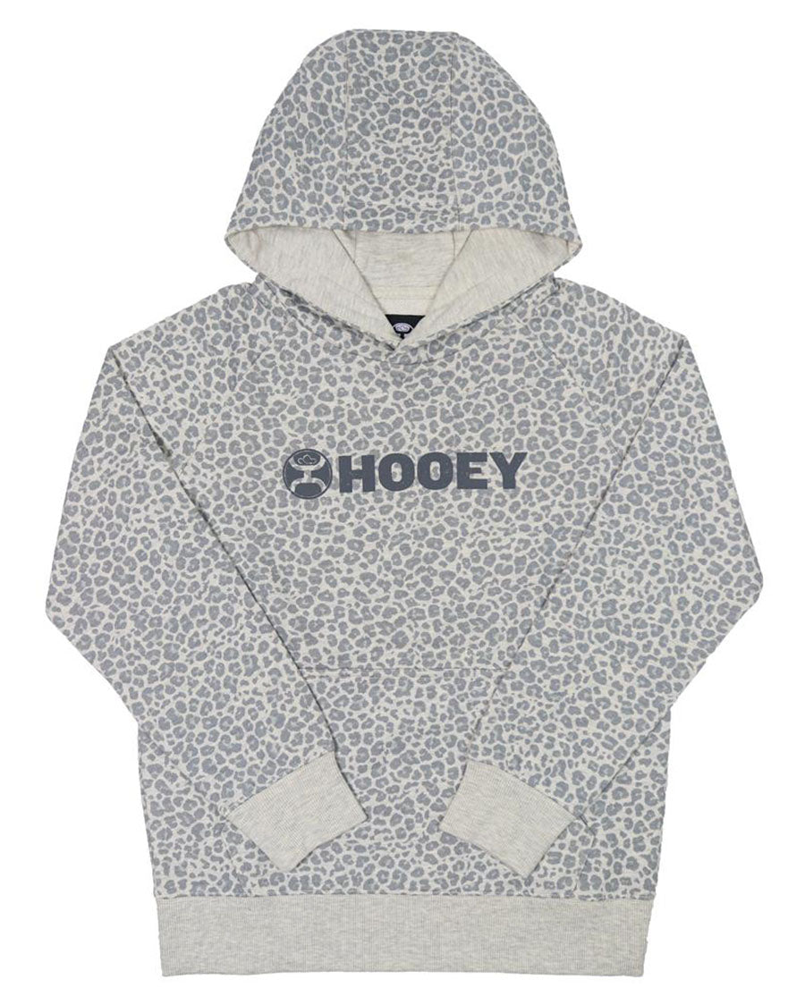 Kids' Snow Leopard Heather Hoody by Hooey from Skip’s Western Outfitters | HOO-HH1169GY-Y-XS-REG