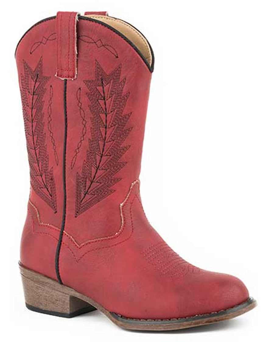 Little Kids' Taylor Western Boots by Roper from Skip’s Western Outfitters | KAR-09-018-1939-2405-RE-010-Red