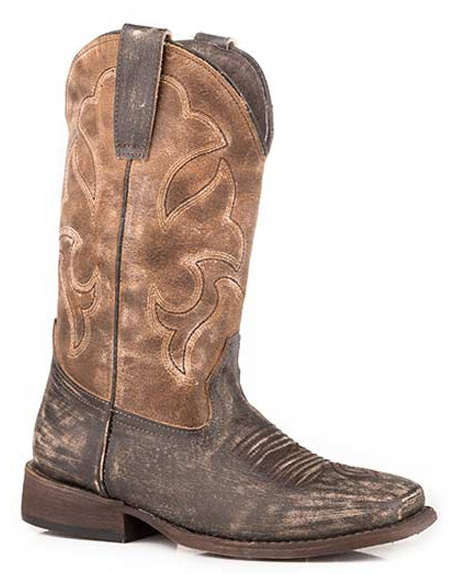 Little Kids' Sawyer Western Boots by Roper from Skip’s Western Outfitters | KAR-09-018-0902-2768-BR-010-Brown