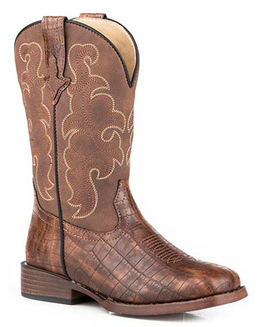 Little Kids' Viper Western Boots by Roper from Skip’s Western Outfitters | KAR-09-018-1900-2754-TA-010-Cognac