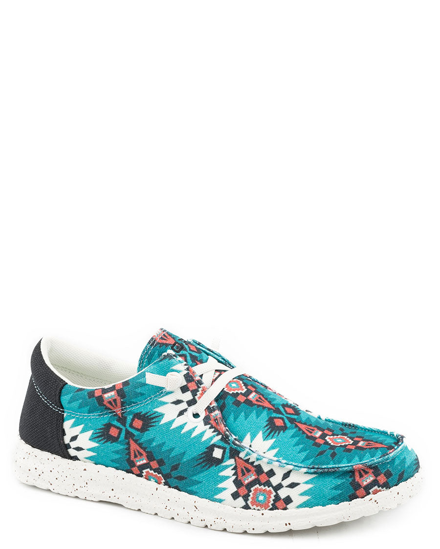 Women's Hang Loose Chukka Shoes by Roper from Skip’s Western Outfitters | KAR-09-021-1793-3078-BU-050-B