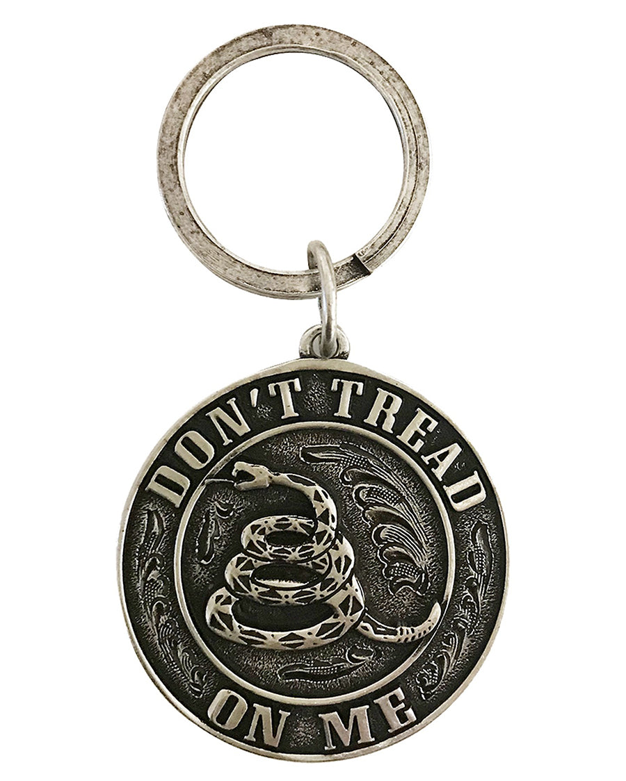 Don’t Tread On Me Key Chain by AndWest from Skip’s Western Outfitters | AWE-KF012-O/S-Antique-Silver