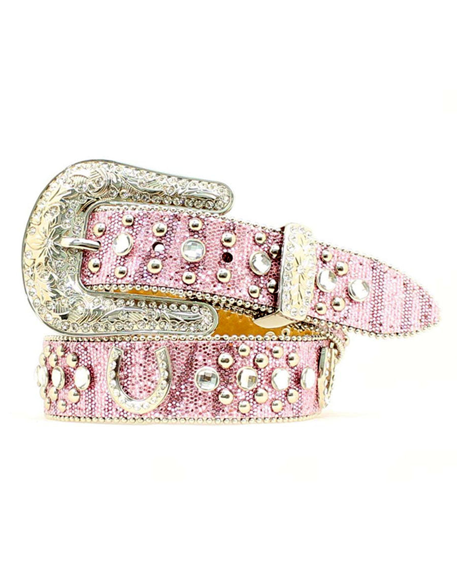 Girls' Horseshoe Concho Belt by Nocona from Skip’s Western Outfitters | 10923653570