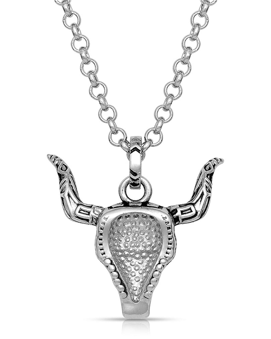Women's Steer Head Necklace