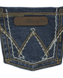 Girl's Stitch Patch Boot Cut Jeans