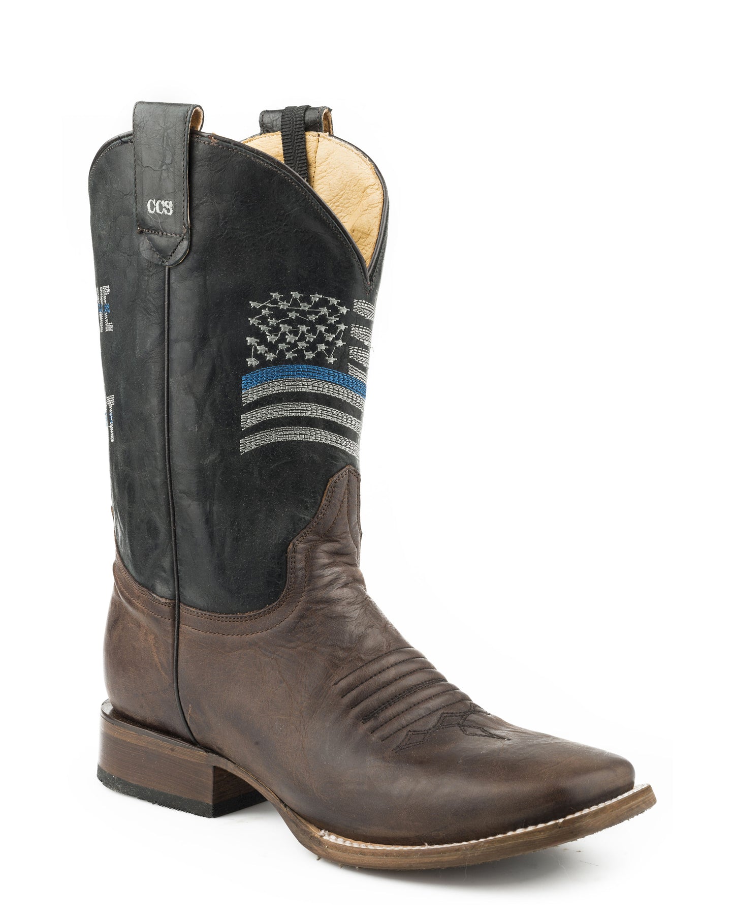 Men's Blue Line Concealed Western Boots by Roper from Skip’s Western Outfitters | KAR-09-020-8252-0880-BR-070-D