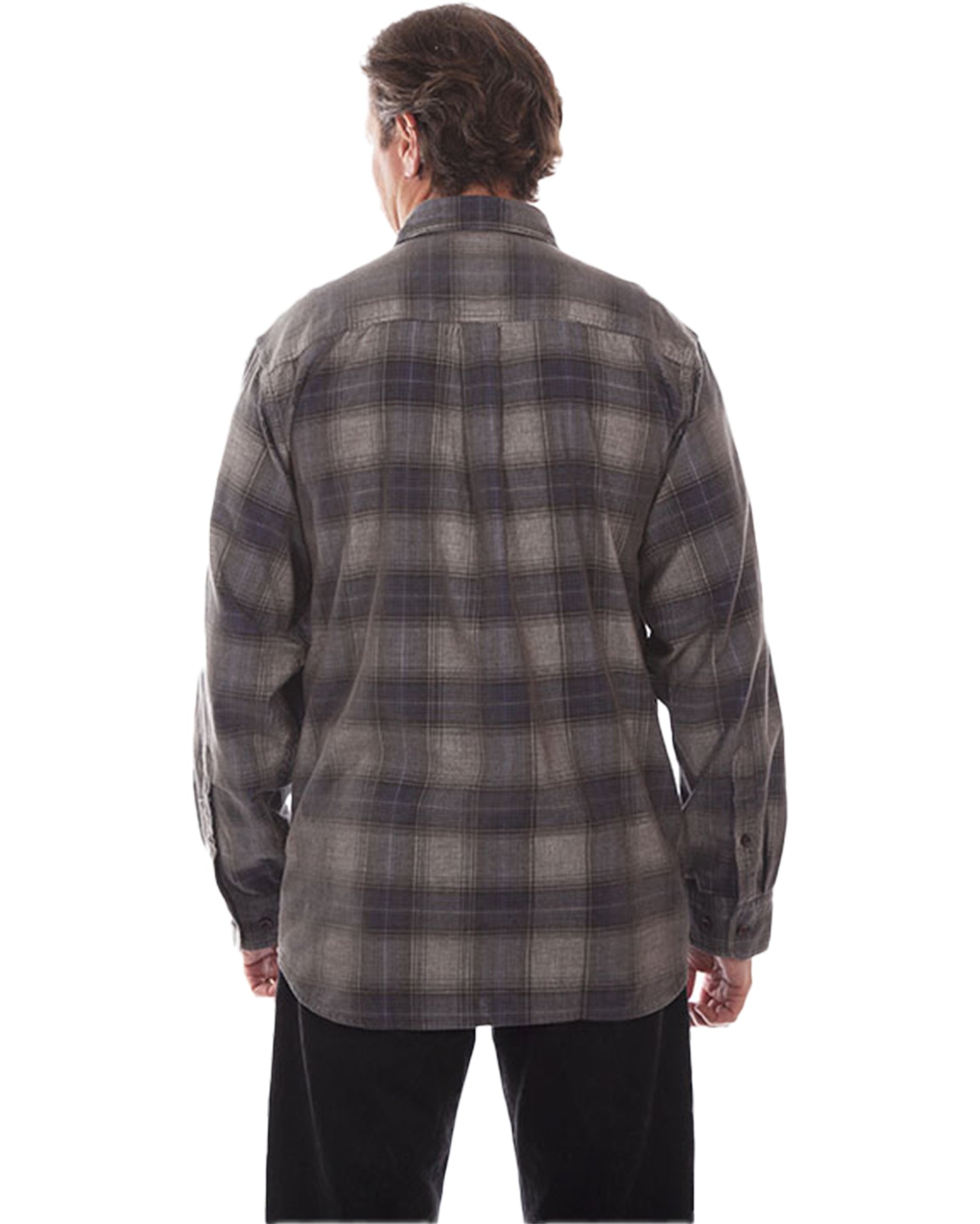 Men's Corduroy Plaid Western Shirt