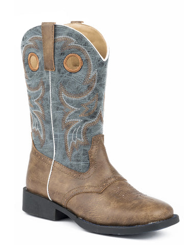 Youth's Distressed Saddle Western Boots