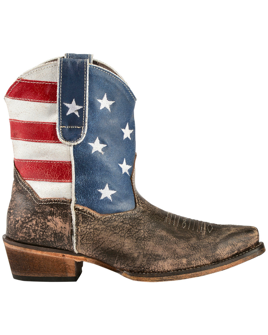 Women’s American Flag Shorty Boots