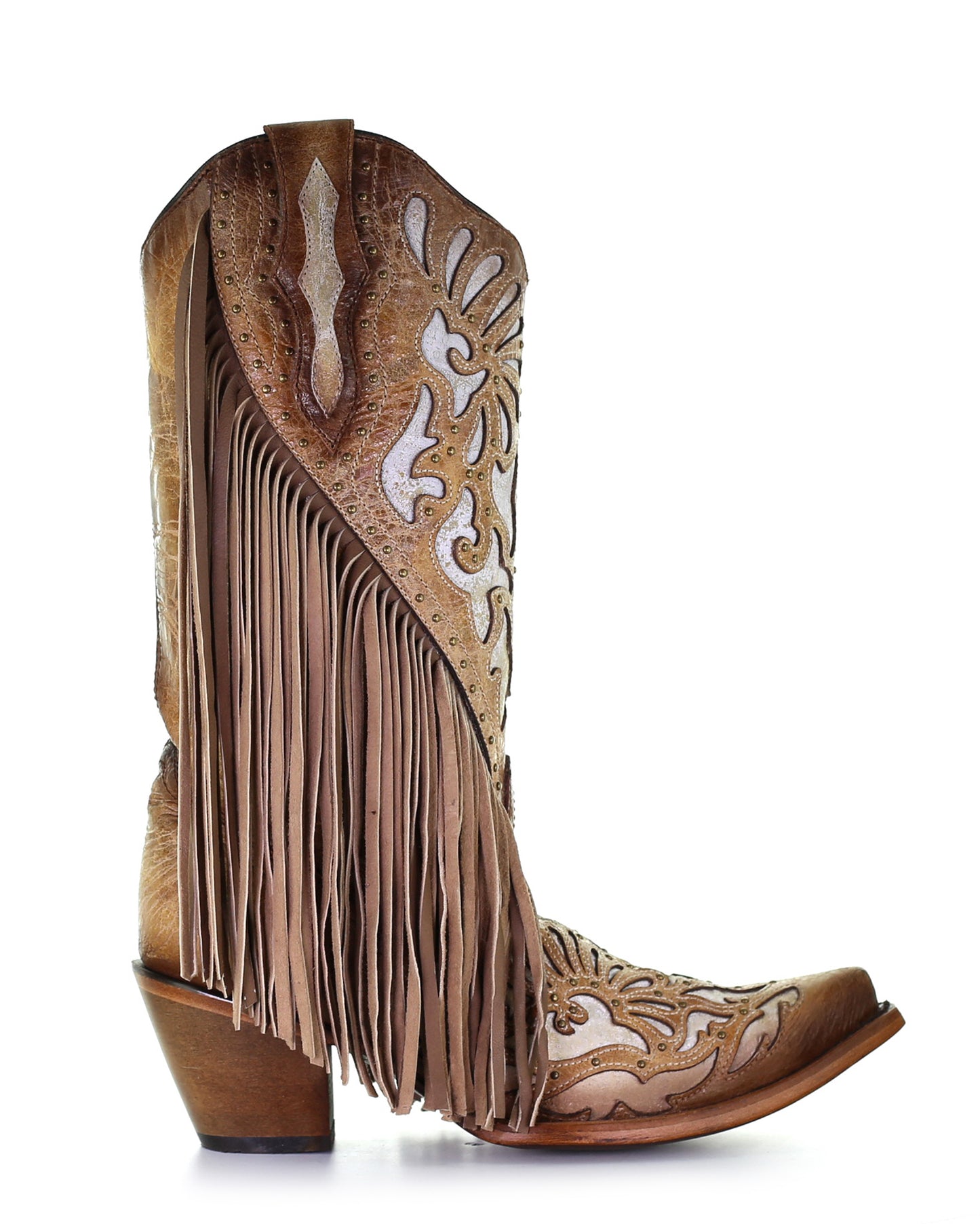 Corral C3766 Women's Handcrafted Snip Toe Cowgirl Boots in Brown at Skip's Western Outfitters