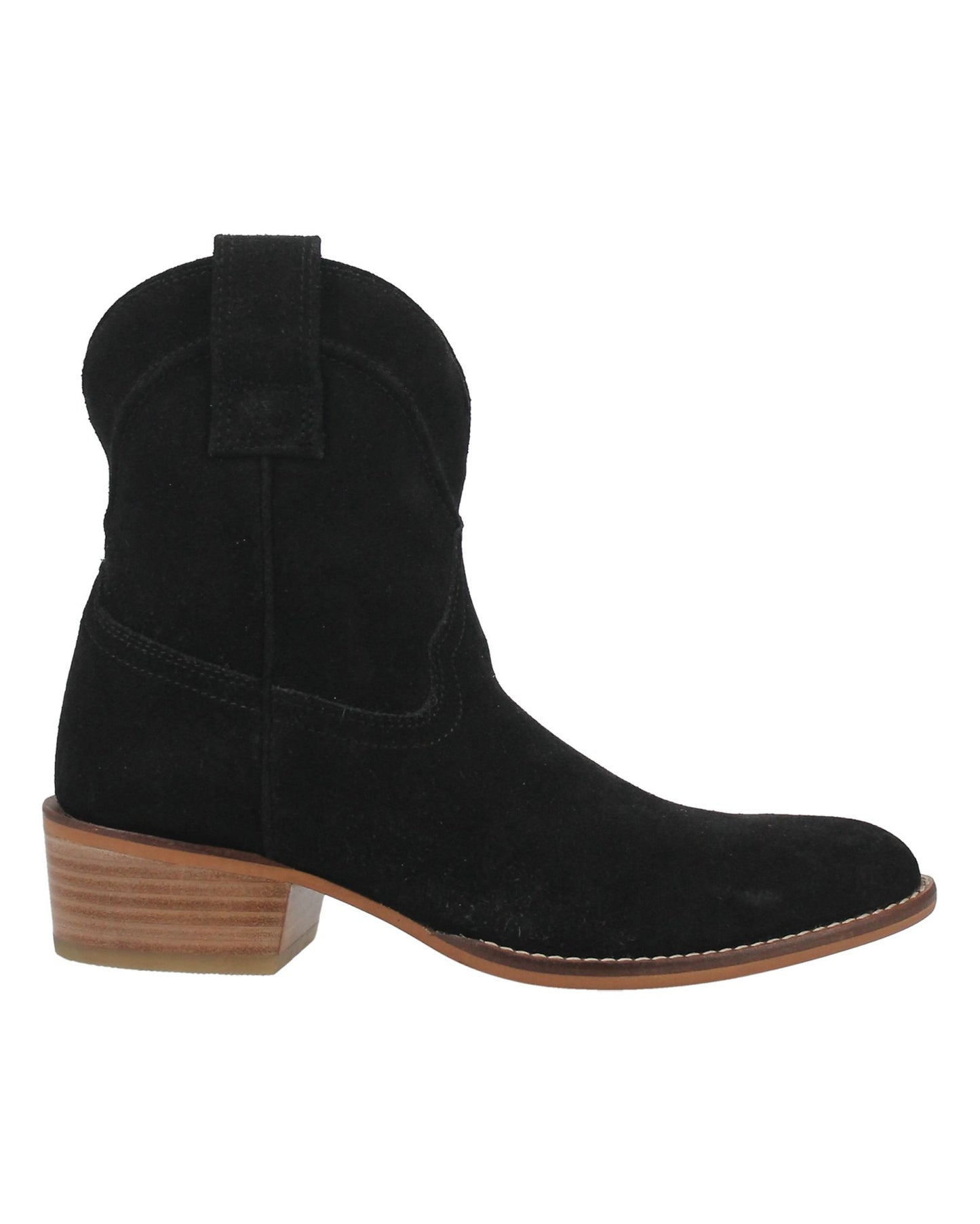 Dingo Women's Tumbleweed Western Booties in Black with Round Toe at Skip's Western Outfitters | DI561-BLACK