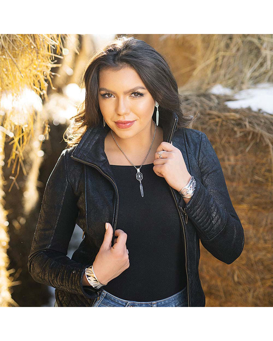 Women's Aztec and Feather Necklace