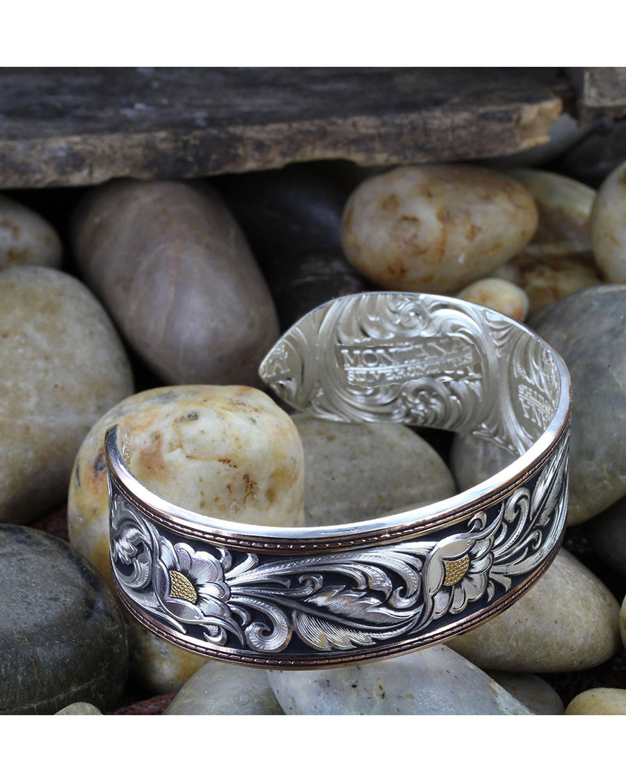 Women's Floral Cuff Bracelet