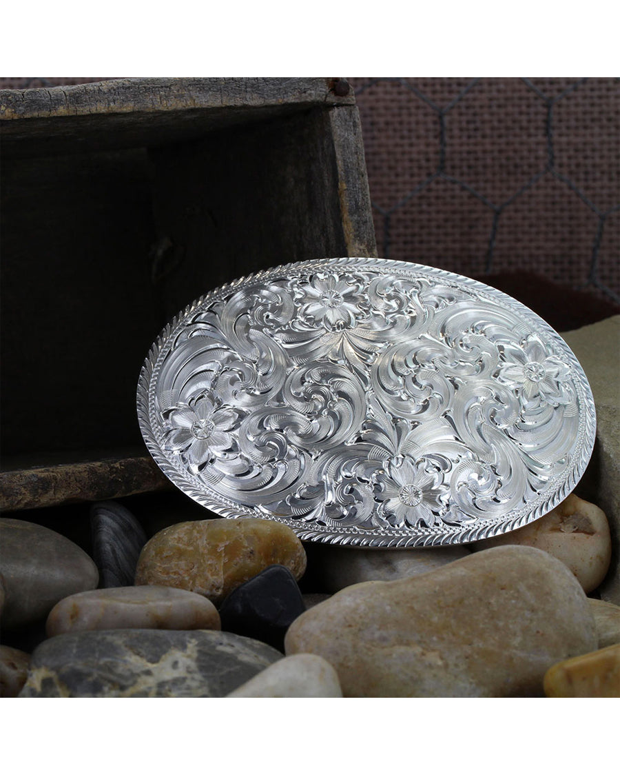 Engraved Western Belt Buckle