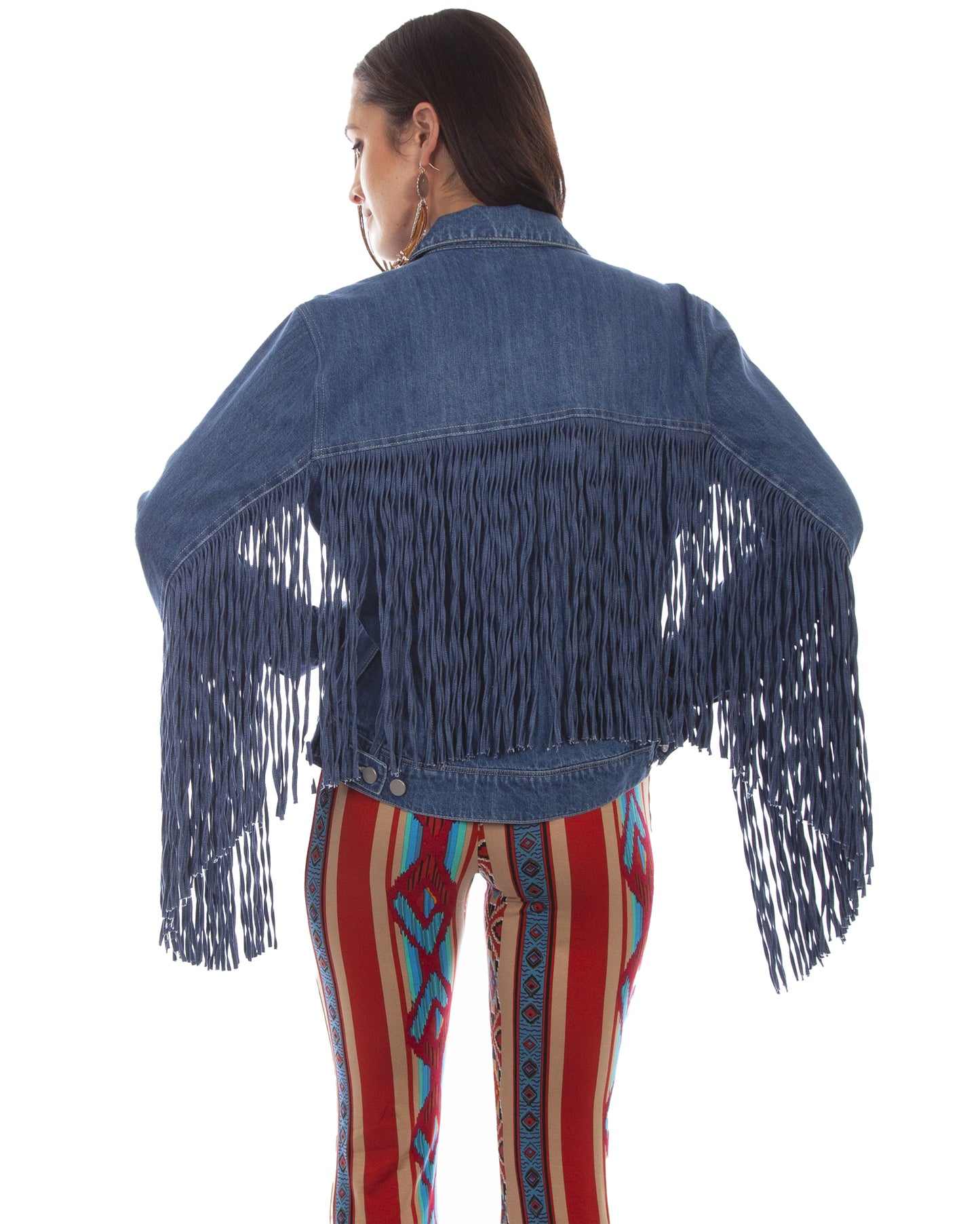 Women's Classic Fringe Denim Jacket