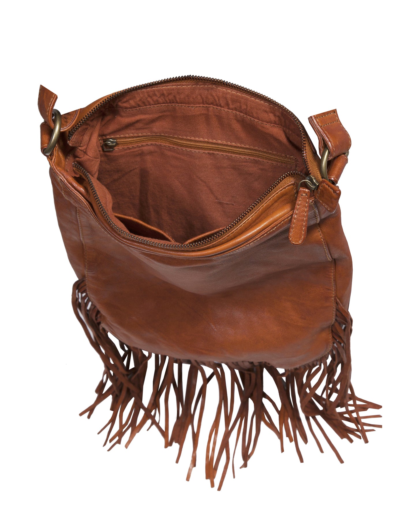 Women's Crossbody Fringe Leather Purse