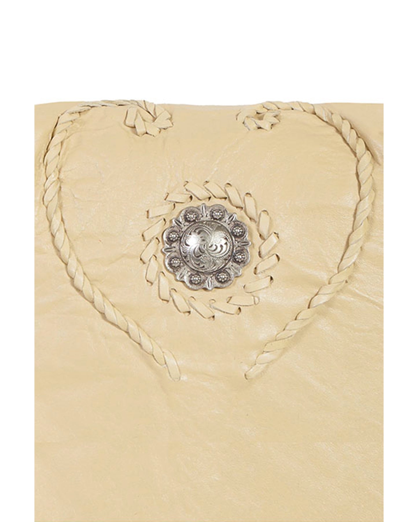 Women's Crossbody Concho & Fringe Leather Purse