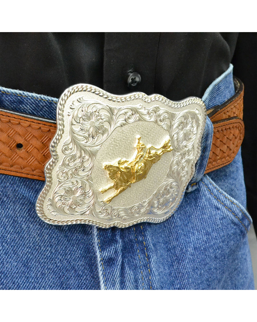 Men's Bullrider Western Belt Buckle