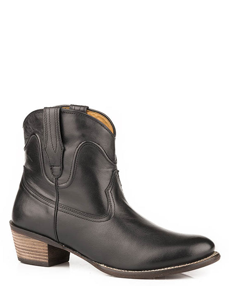 Women's Harper Fashion Shorty Boots by Roper from Skip’s Western Outfitters | KAR-09-021-0982-2743-BL-060-B