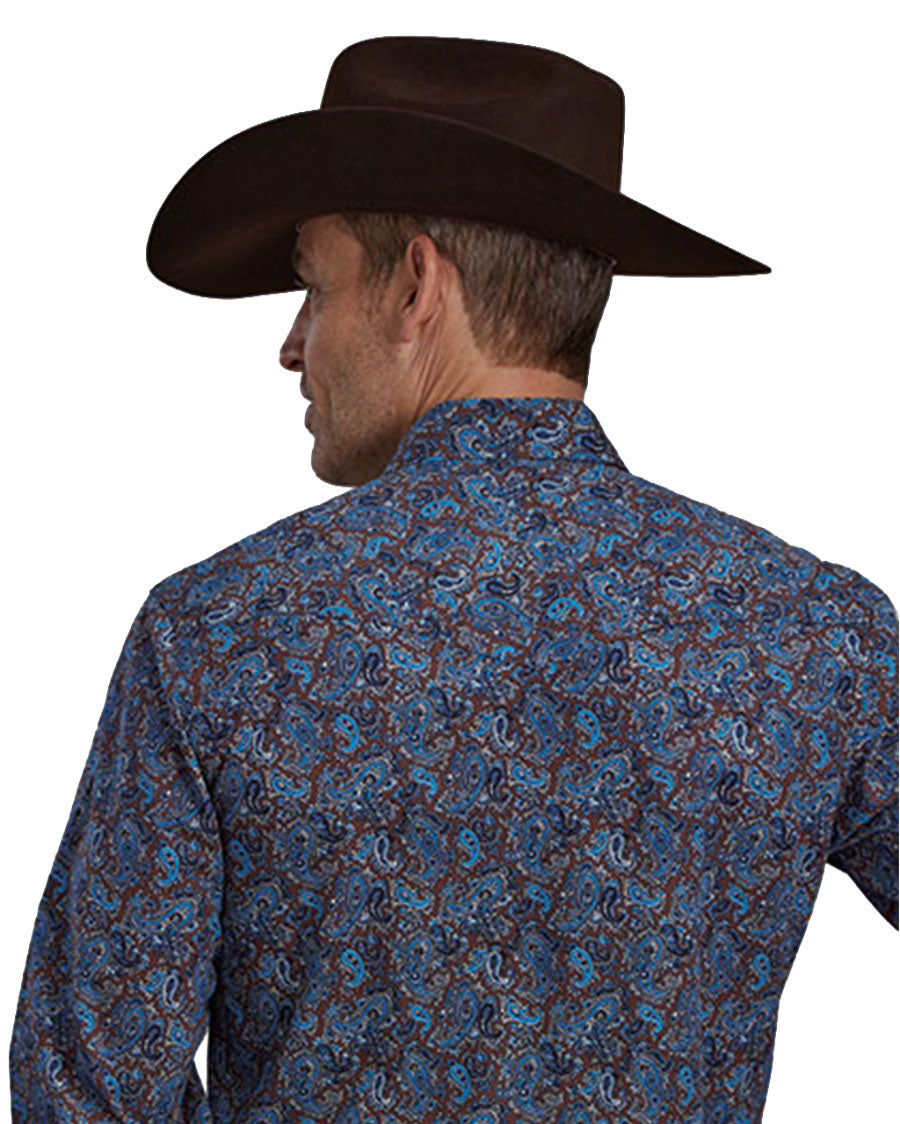 Men's Long Sleeve Performance Western Snap Shirt - 03-001-0064-0632 Br