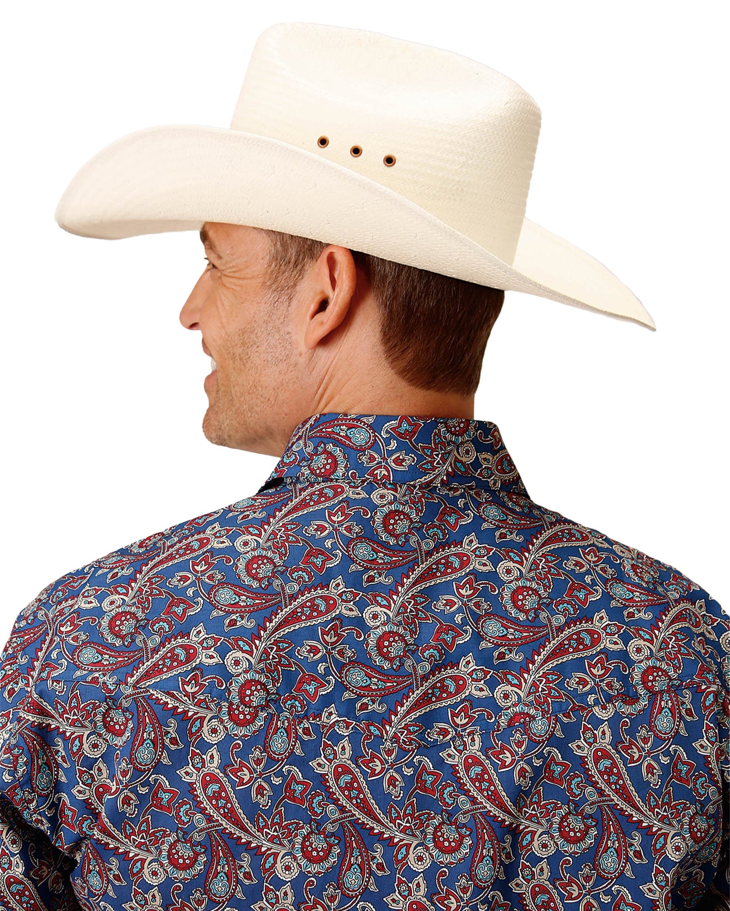 Men's Long Sleeve Independence Foulard Western Shirt