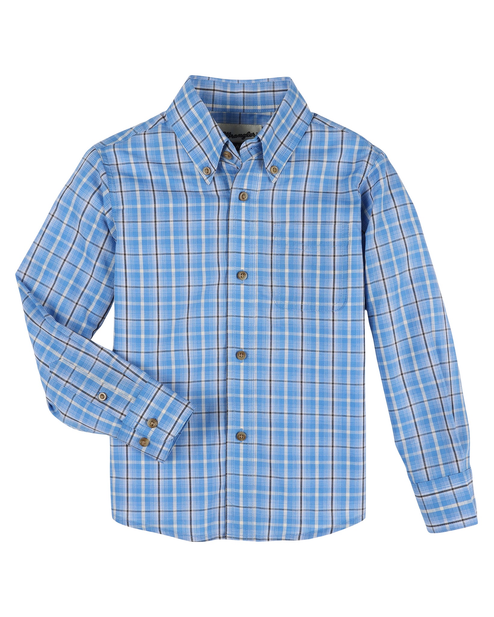 Boys' Riata Assorted Long Sleeve Western Shirt by Wrangler from Skip’s Western Outfitters | WRA-112330385-XXS-MLTIPLD/FL