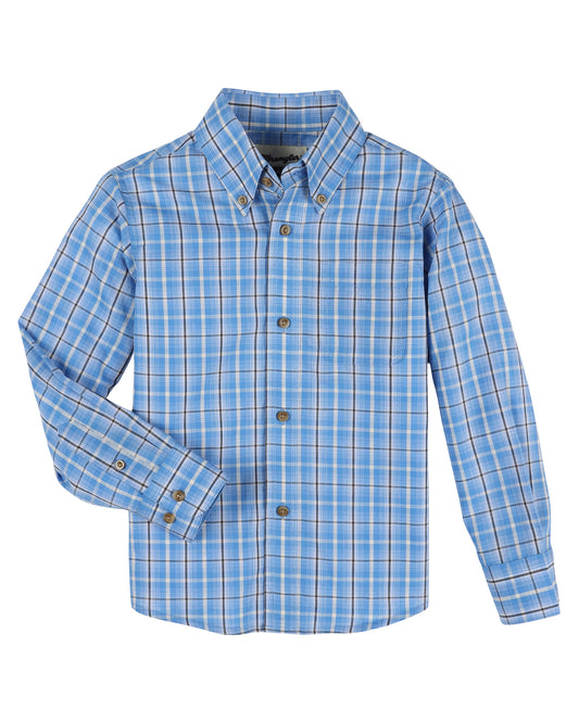 Boys' Riata Assorted Long Sleeve Western Shirt by Wrangler from Skip’s Western Outfitters | WRA-112330385-XXS-MLTIPLD/FL