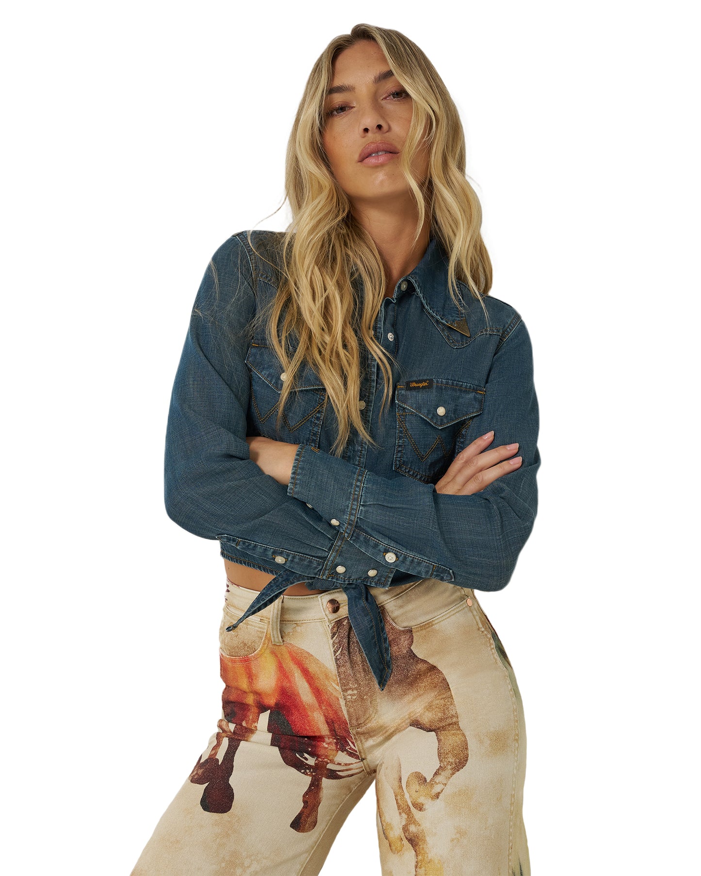 Women's X Lainey Wilson Tie Front Western Shirt