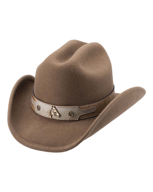 Kid's Horsing Around Premium Wool Western Hat - 0483-Khk