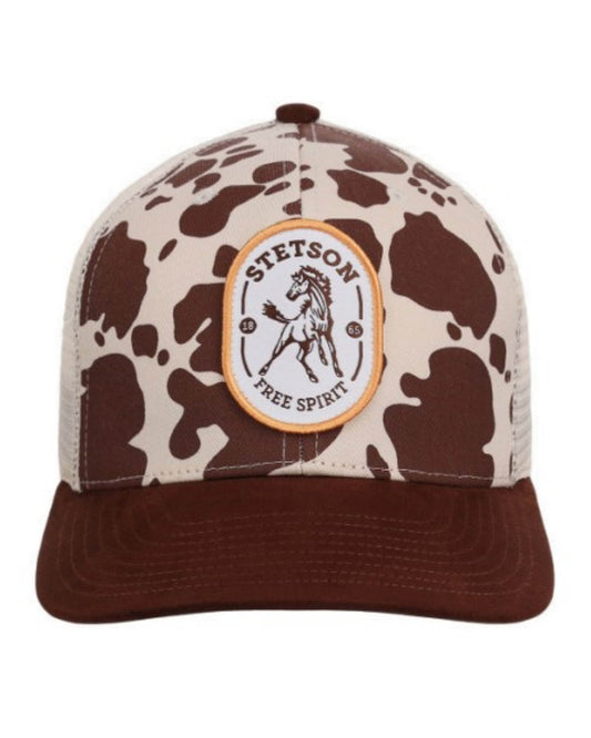 Free Spirit Woven Label Patch Ball Cap by Stetson from Skip’s Western Outfitters | KAR-07-077-0102-0146-BR-OSFM