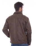 Men's Faux Jean Jacket with Corduroy Lining