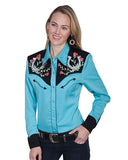 Women's Horse Shoe Embroidered Blouse