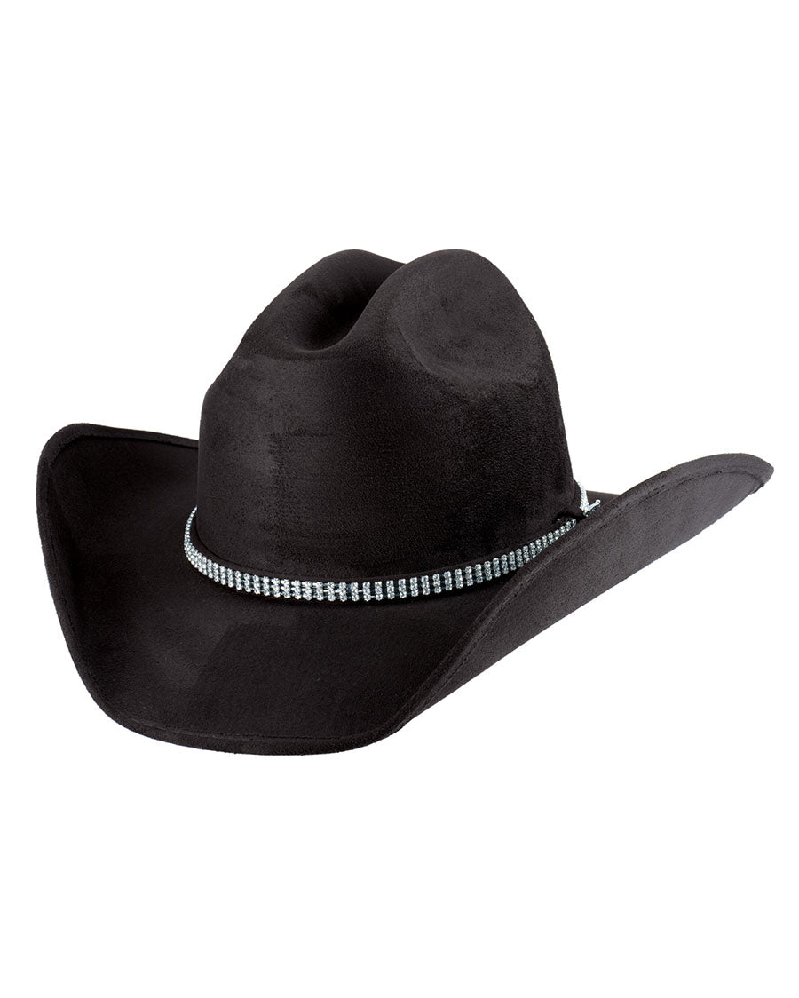 Belong Together Faux Felt Western Hat - 0876-Blk