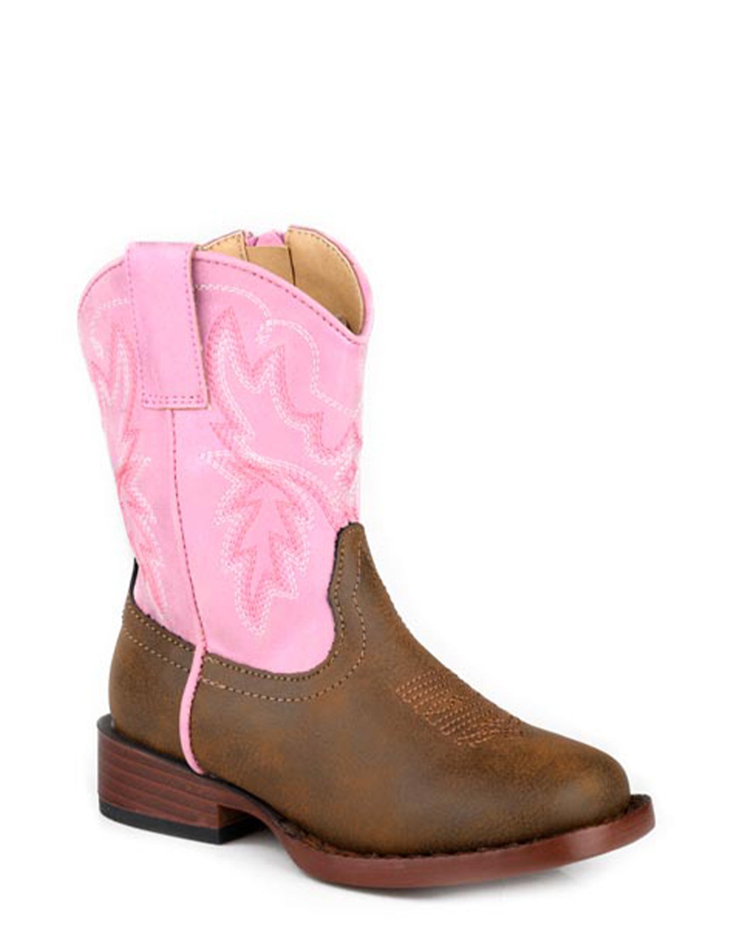 Toddlers' Brown Faux Leather Vamp - 09-017-0191-3692 Pi by Roper from Skip’s Western Outfitters | KAR-09-017-0191-3692-PI-5-MED