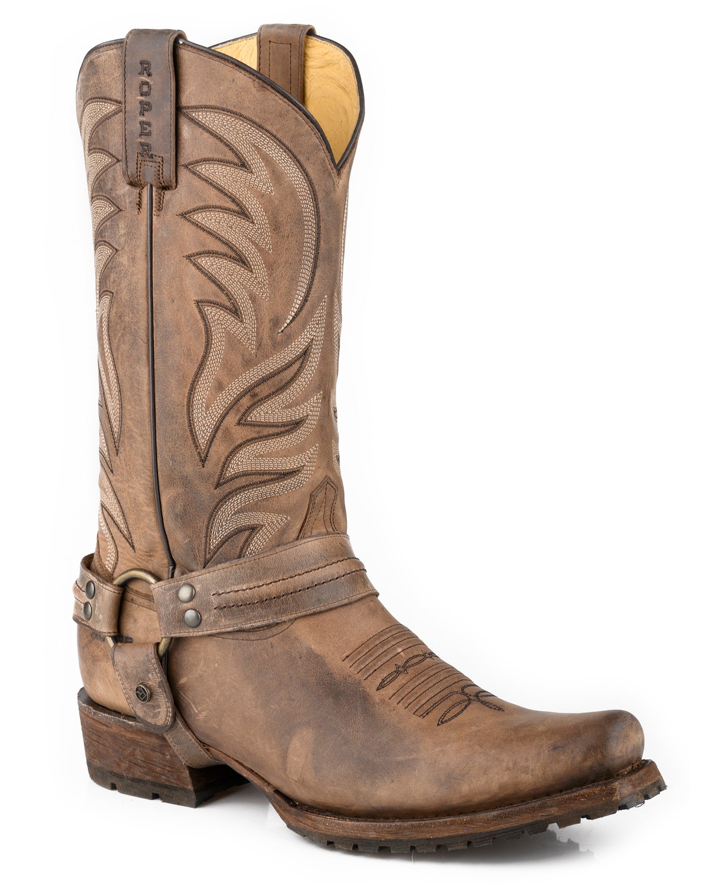 Men's Desert Sand Lug Harness Boots by Roper from Skip’s Western Outfitters | KAR-09-020-7755-8653 BR-070-D