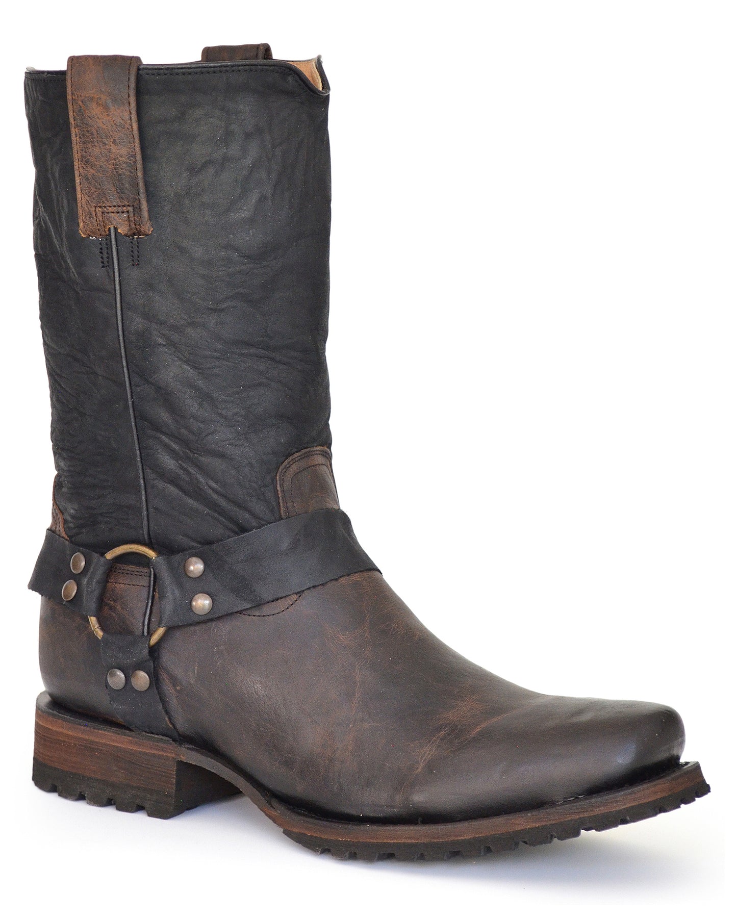 Men's Biker Lug Boots - 09-020-7801-8496 Br by Roper from Skip’s Western Outfitters | KAR-09-020-7801-8496 BR-105-EE