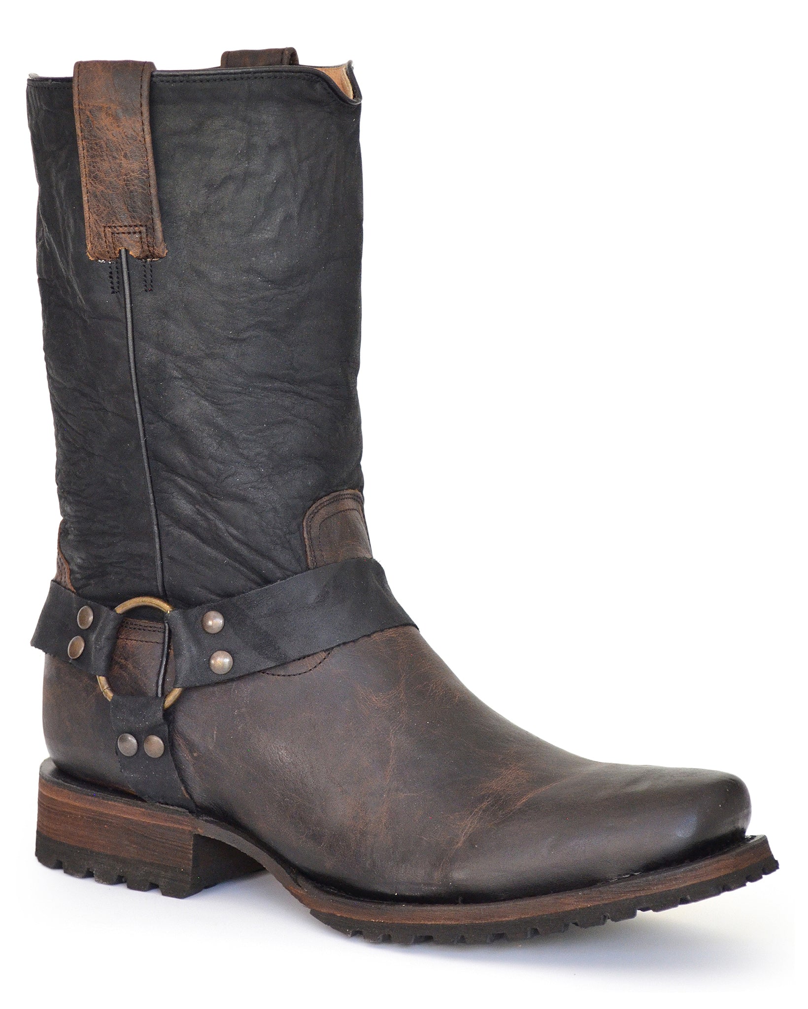 Men's Biker Lug Boots - 09-020-7801-8496 Br by Roper from Skip’s Western Outfitters | KAR-09-020-7801-8496 BR-105-EE