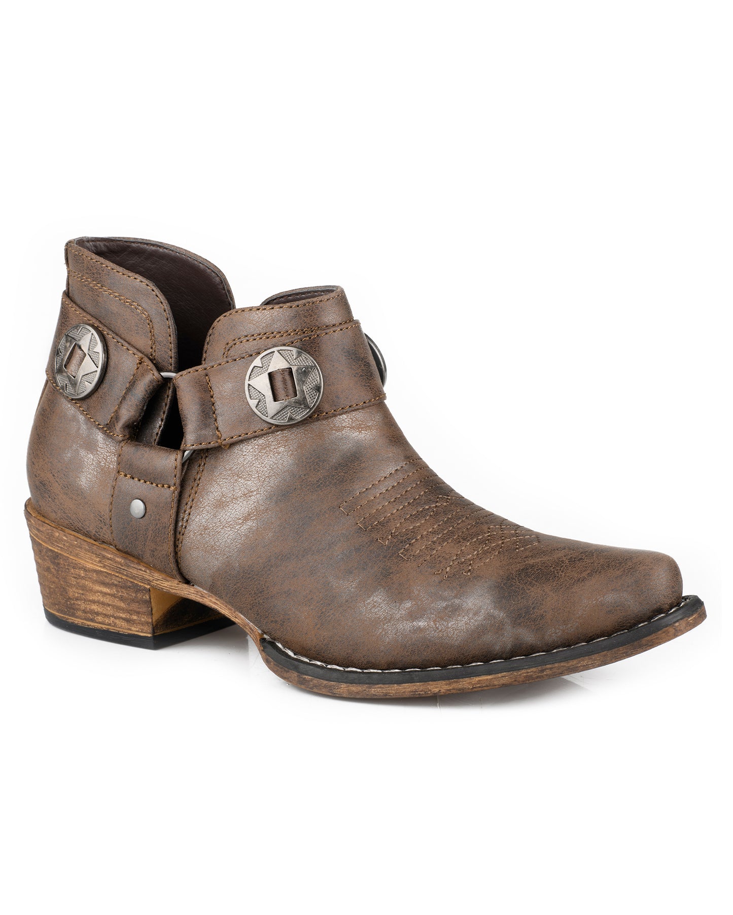 Women's Ava Harness Ankle Boot by Roper from Skip’s Western Outfitters | KAR-09-021-1567-3487 BR-055-B