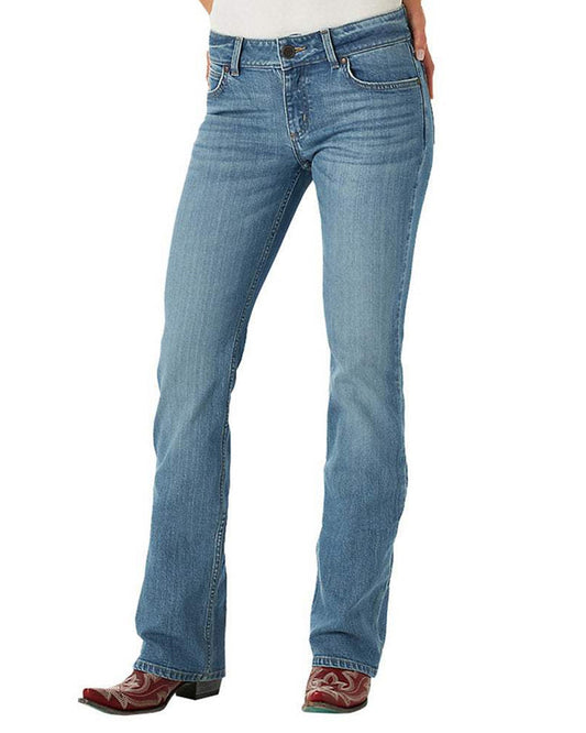Women's Retro Mae Bootcut Mid Rise Jeans by Wrangler from Skip’s Western Outfitters | WRA-09MWZLP-5-30