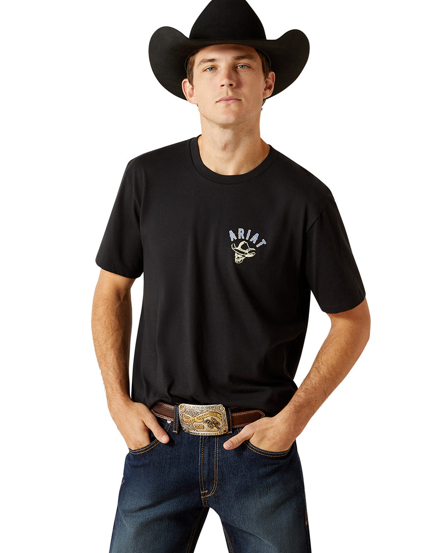 Men's Ariat Stitched Skull T-Shirt - 10062423