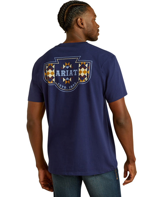 Men's Ariat Woven West T-Shirt - 10062418