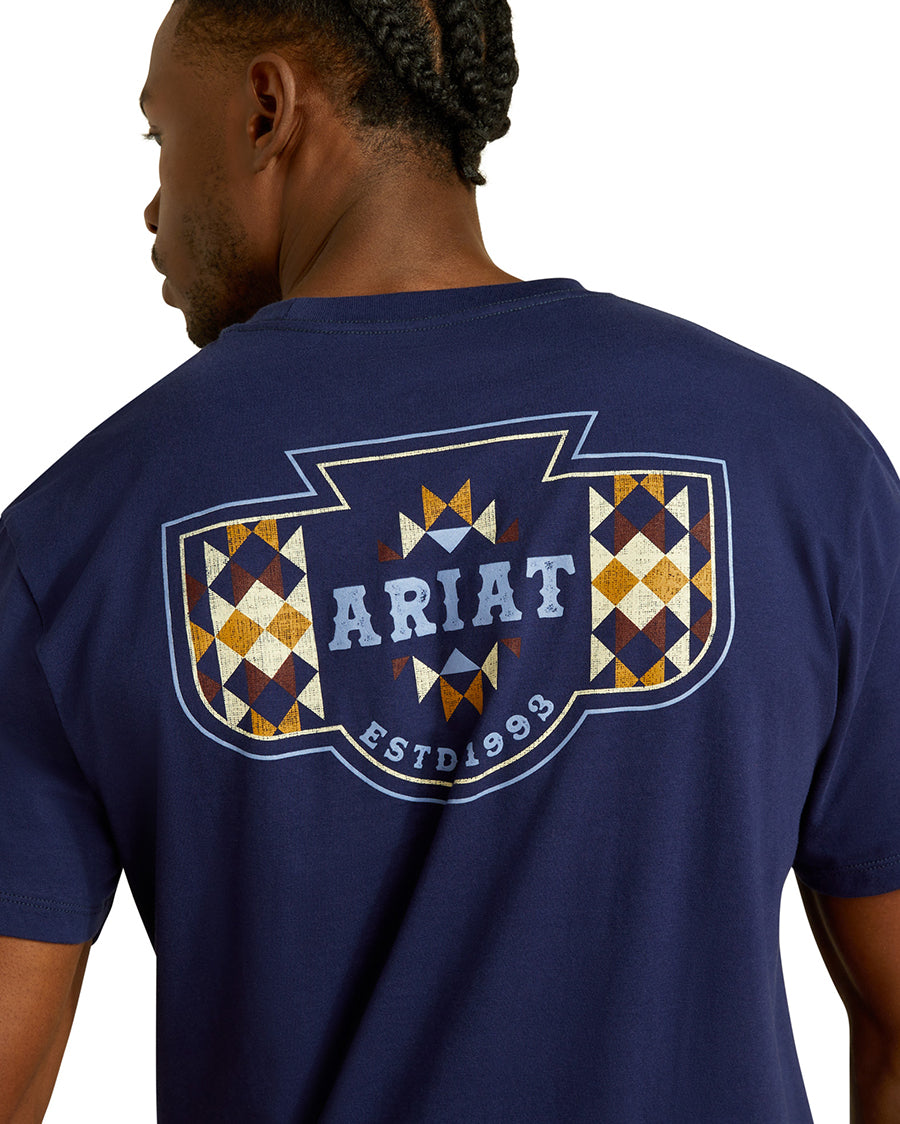 Men's Ariat Woven West T-Shirt - 10062418