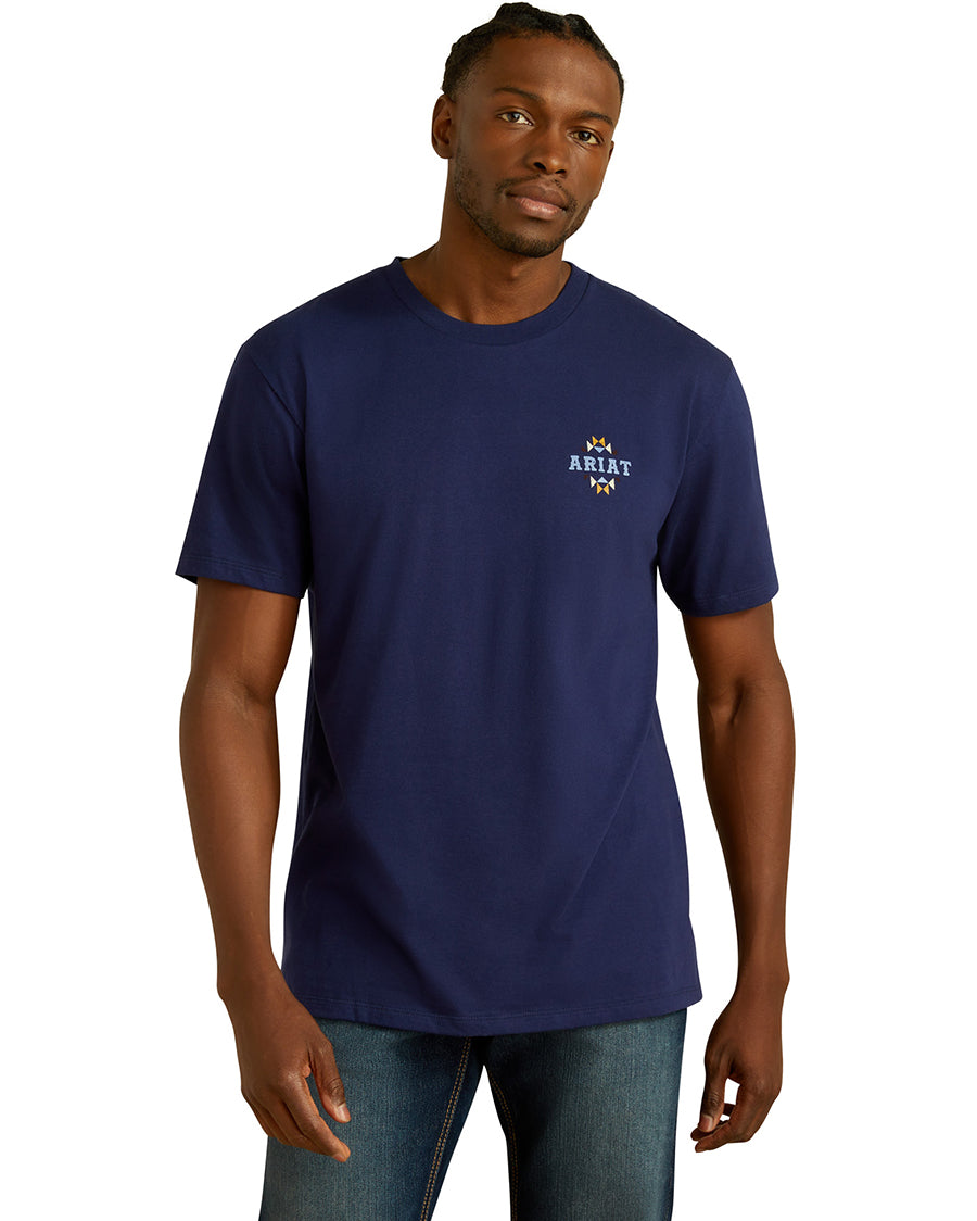 Men's Ariat Woven West T-Shirt - 10062418