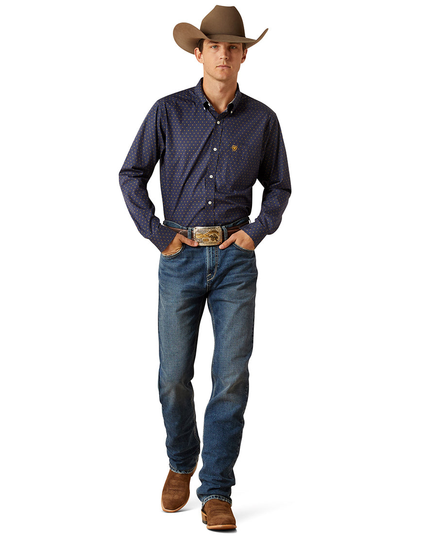 Men's Wrinkle Free Daven Fitted Shirt - 10062199