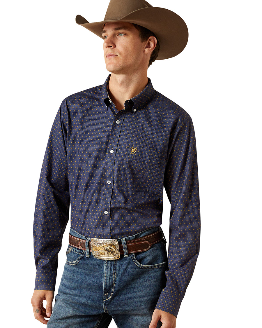 Men's Wrinkle Free Daven Fitted Shirt - 10062199