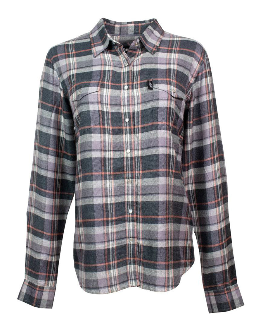 Women's Loose Fitting Flannel - Hf1001Chgy